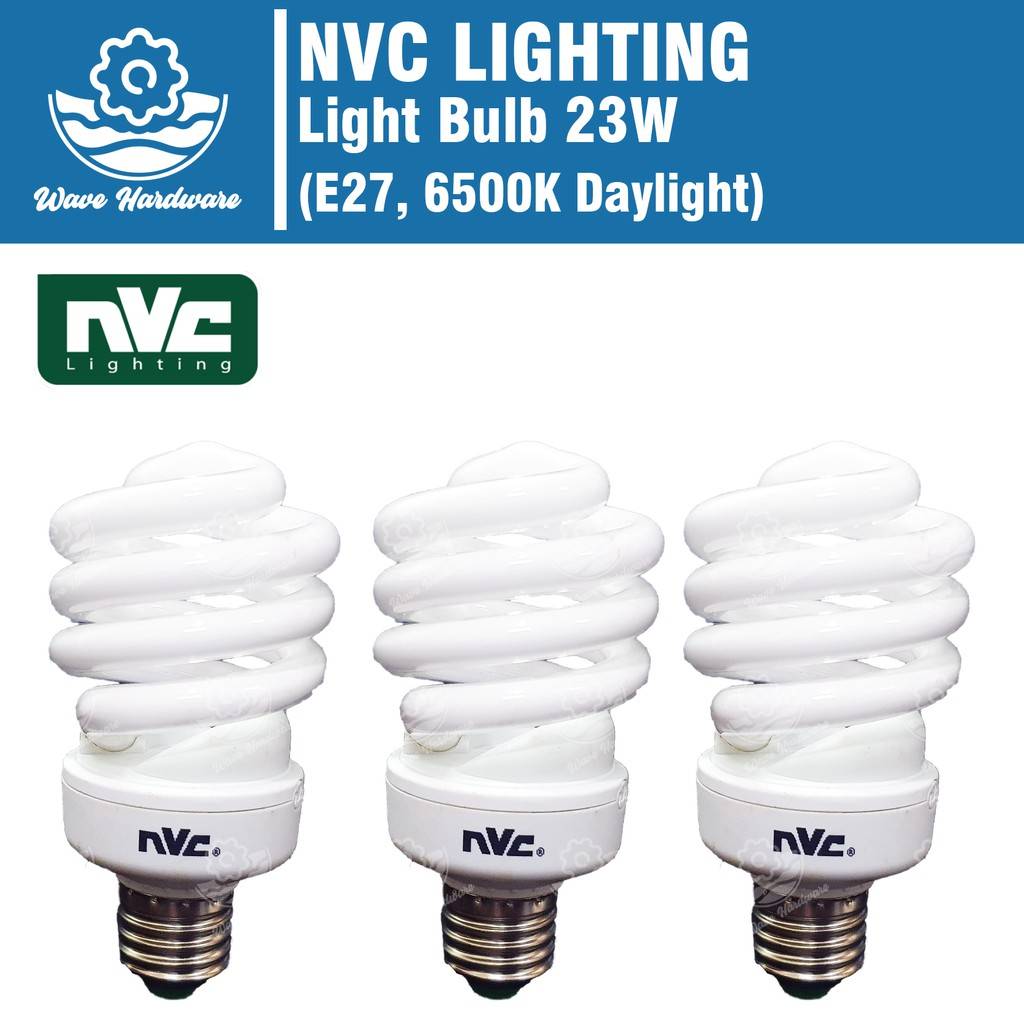 NVC LIGHTING Light Bulb 23W (E27, 6500K Daylight)